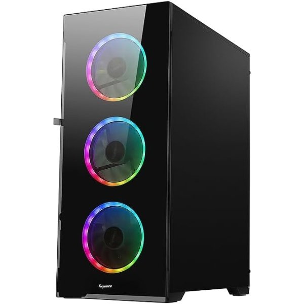 Bgears b-Voguish Gaming PC Case con paneles de vidrio templado, USB3.0, compatible con E-ATX, ATX, mATX, ITX. (Los ventiladores - Image 9