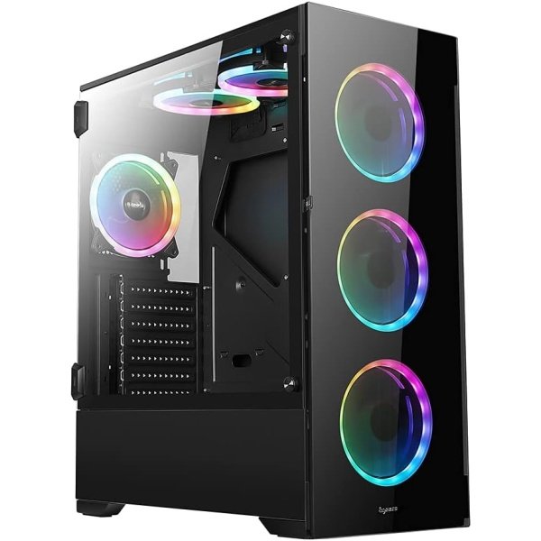 Bgears b-Voguish Gaming PC Case con paneles de vidrio templado, USB3.0, compatible con E-ATX, ATX, mATX, ITX. (Los ventiladores - Image 27