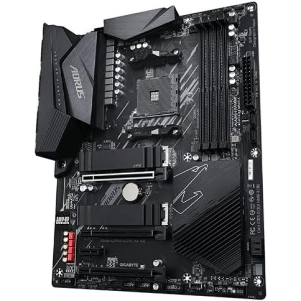 GIGABYTE B550 AORUS ELITE AX V2|Tarjeta madre: AMD Ryzen 5000/B550/ATX/VRM digital con fases 12+2/PCIe4.0/DDR4/USB3.2 - Image 4