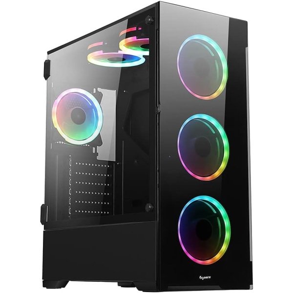Bgears b-Voguish Gaming PC Case con paneles de vidrio templado, USB3.0, compatible con E-ATX, ATX, mATX, ITX. (Los ventiladores - Image 26