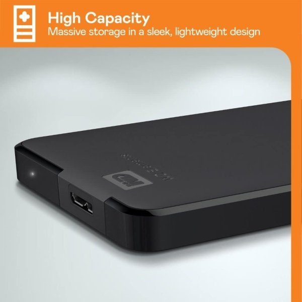 WD Disco duro portátil de 5 TB Elements, disco duro externo, USB 3.0 para PC y Mac, listo para conectar y usar - - Image 11
