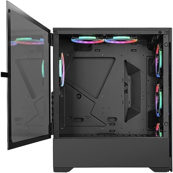 Bgears b-Voguish Gaming PC Case con paneles de vidrio templado, USB3.0, compatible con E-ATX, ATX, mATX, ITX. (Los ventiladores - Image 3