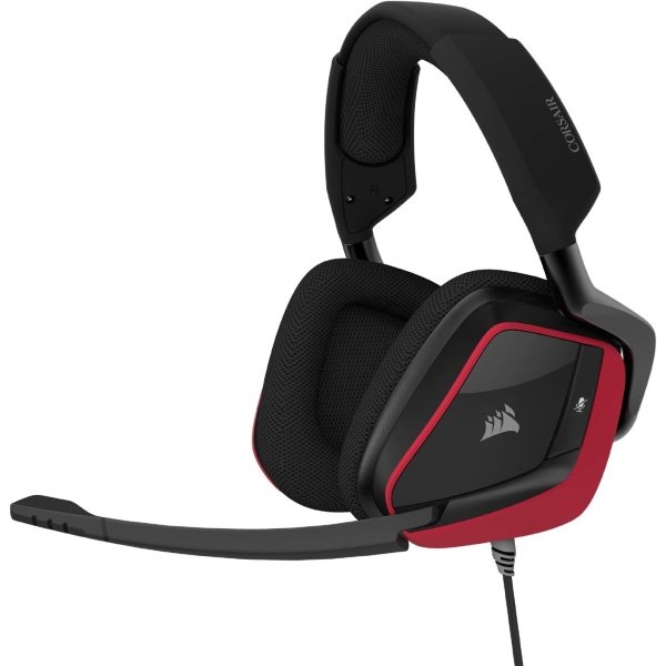 Corsair VOID RGB ELITE Wireless - Auriculares para juegos, sonido envolvente 7.1, certificado Discord, iCUE compatible con PC,