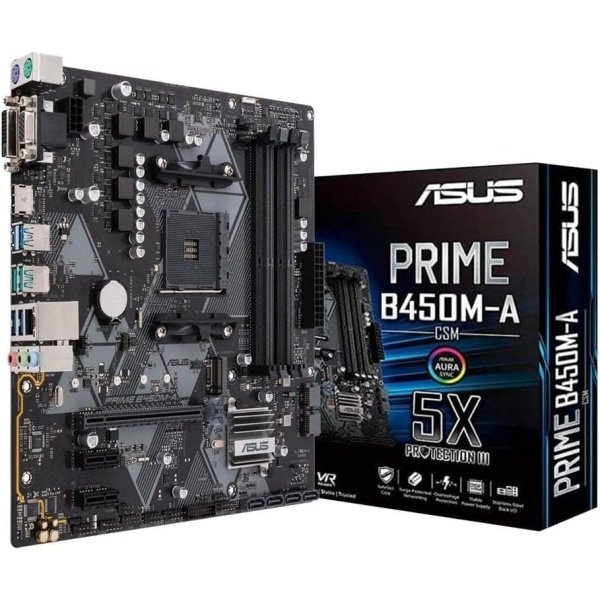 ASUS Prime B450M-A II AMD AM4 (Ryzen 5000, placa base Ryzen Micro ATX de 3ª/2ª/1ª generación (128 GB DDR4, 4400 OC.), NVMe, - Imagen 8