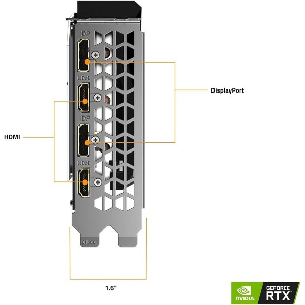 GIGABYTE GeForce RTX 3060 Gaming OC 12G (REV2.0), 3 ventiladores WINDFORCE, 12GB 192-bit GDDR6, GV-N3060GAMING OC-12GD tarjeta - Imagen 10