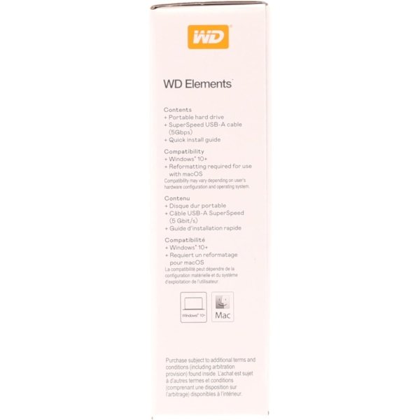 WD Disco duro portátil de 5 TB Elements, disco duro externo, USB 3.0 para PC y Mac, listo para conectar y usar - - Image 39