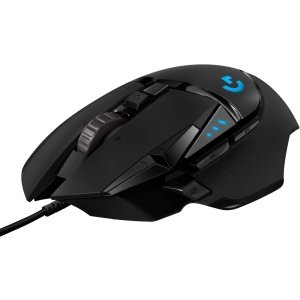 Logitech G502 HERO - Mouse para juegos de alto rendimiento con cable, sensor HERO 25K, 25,600 ppp, RGB, pesos ajustables, 11