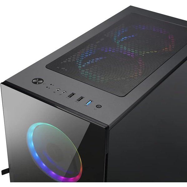 Bgears b-Voguish Gaming PC Case con paneles de vidrio templado, USB3.0, compatible con E-ATX, ATX, mATX, ITX. (Los ventiladores - Image 12
