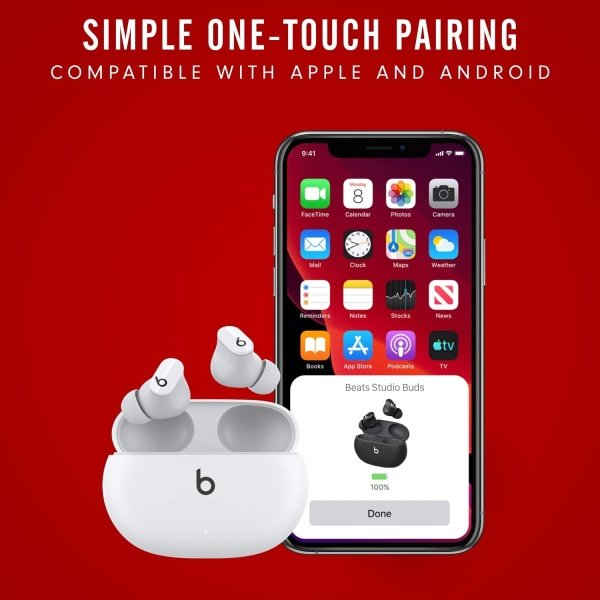 New Beats Studio Buds. Auriculares inalámbricos con cancelación de ruido. Compatible con Apple y Android, micrófono - Image 75