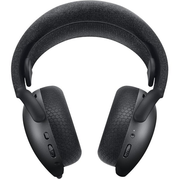 Alienware AW720H Dual-Mode Wireless Gaming Headset - Dolby Atmos Spatial Sound, Wireless 2.4 GHz, 3.5mm Connector Cable, in-line Controls, Integrated Microphone, Unidirectional - Lunar Light - Image 5