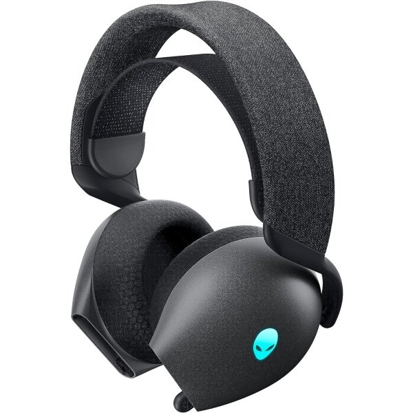 Alienware AW720H Dual-Mode Wireless Gaming Headset - Dolby Atmos Spatial Sound, Wireless 2.4 GHz, 3.5mm Connector Cable, in-line Controls, Integrated Microphone, Unidirectional - Lunar Light - Image 8