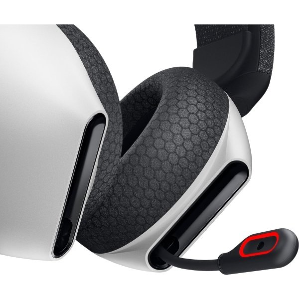 Alienware AW720H Dual-Mode Wireless Gaming Headset - Dolby Atmos Spatial Sound, Wireless 2.4 GHz, 3.5mm Connector Cable, in-line Controls, Integrated Microphone, Unidirectional - Lunar Light - Image 10
