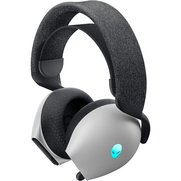 Alienware AW720H Dual-Mode Wireless Gaming Headset - Dolby Atmos Spatial Sound, Wireless 2.4 GHz, 3.5mm Connector Cable, in-line Controls, Integrated Microphone, Unidirectional - Lunar Light - Image 16
