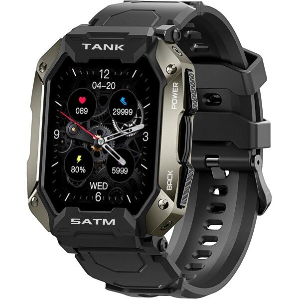 AMAZTIM Reloj inteligente, batería extra larga de 60 días, resistente al agua hasta 164.0 ft, llamada Bluetooth militar resistente (respuesta/llamadas de marcación), pantalla HD ultra grande de 1.85 - Imagen 7