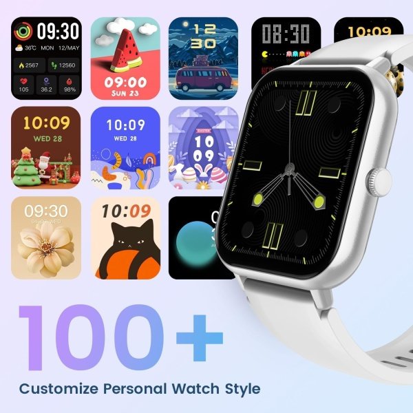Reloj inteligente para mujer con rastreador de ejercicios: reloj inteligente de llamadas Bluetooth de 1.83 pulgadas con monitor de presión arterial de oxígeno en sangre compatible con Android Ios 100+ - Imagen 12