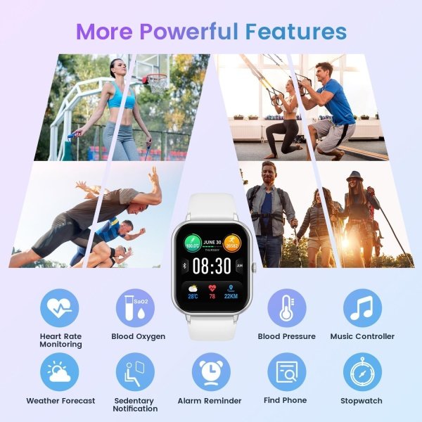 Reloj inteligente para mujer con rastreador de ejercicios: reloj inteligente de llamadas Bluetooth de 1.83 pulgadas con monitor de presión arterial de oxígeno en sangre compatible con Android Ios 100+ - Imagen 13
