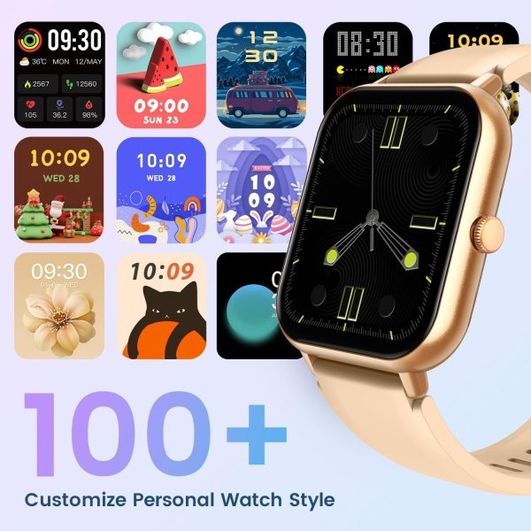 Reloj inteligente para mujer con rastreador de ejercicios: reloj inteligente de llamadas Bluetooth de 1.83 pulgadas con monitor de presión arterial de oxígeno en sangre compatible con Android Ios 100+ - Imagen 26