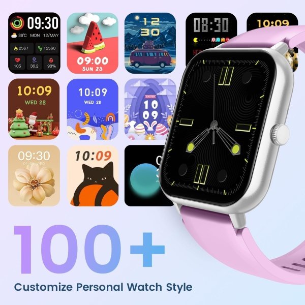 Reloj inteligente para mujer con rastreador de ejercicios: reloj inteligente de llamadas Bluetooth de 1.83 pulgadas con monitor de presión arterial de oxígeno en sangre compatible con Android Ios 100+ - Imagen 33