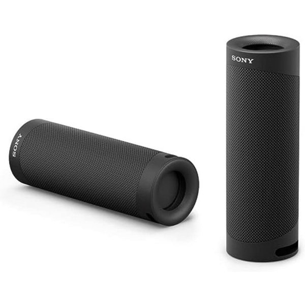Sony SRS-XB23 - Altavoz Bluetooth inalámbrico súper portátil, potente y duradero, impermeable, con graves adicionales - Negro