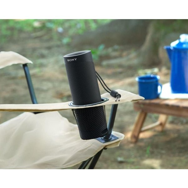Sony SRS-XB23 - Altavoz Bluetooth inalámbrico súper portátil, potente y duradero, impermeable, con graves adicionales - Negro - Image 5