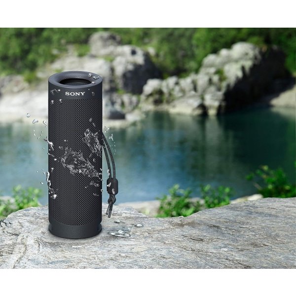 Sony SRS-XB23 - Altavoz Bluetooth inalámbrico súper portátil, potente y duradero, impermeable, con graves adicionales - Negro - Image 14
