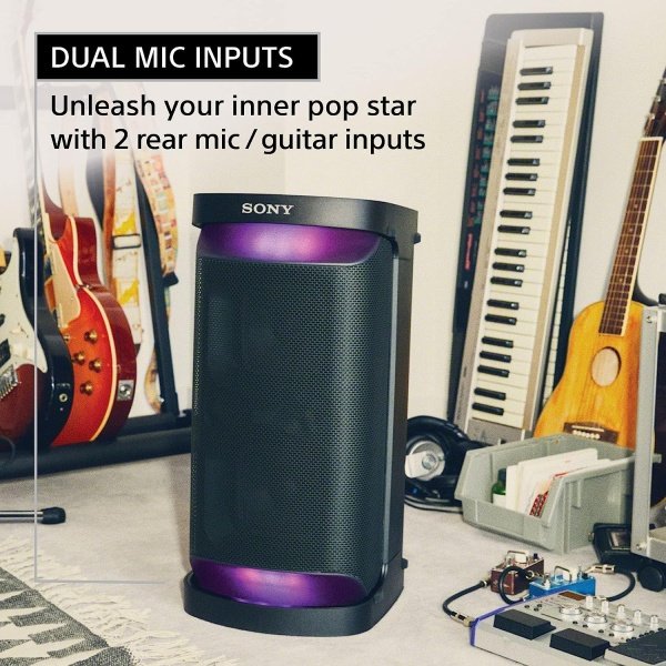 Sony SRS-XP700 X-Series Altavoz inalámbrico portátil Bluetooth para fiesta de karaoke IPX4 resistente a salpicaduras con batería de 25 horas, negro - Image 16
