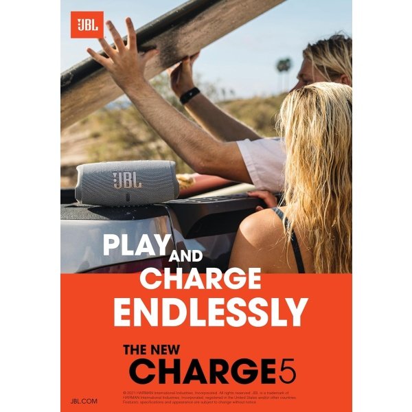 JBL CHARGE 5 - Altavoz Bluetooth portátil con IP67 impermeable y carga USB, color negro - Image 20