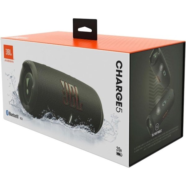 JBL CHARGE 5 - Altavoz Bluetooth portátil con IP67 impermeable y carga USB, color negro - Image 56
