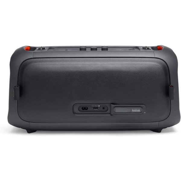 JBL PartyBox On-The-Go - Un altavoz portátil de fiesta de karaoke con micrófono inalámbrico, salida de potencia de 100 W, a prueba de salpicaduras IPX4, 6 horas de reproducción, correa de hombro y 2 altavoces inalámbricos para fiesta (negro) - Image 8