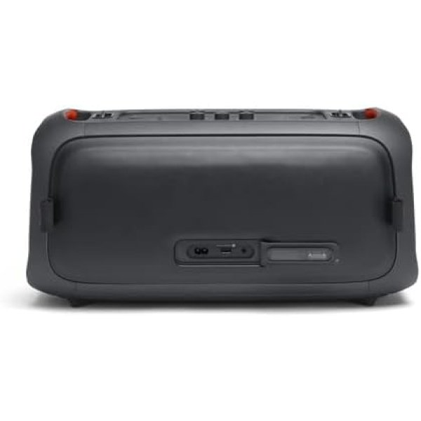 JBL PartyBox On-The-Go - Un altavoz portátil de fiesta de karaoke con micrófono inalámbrico, salida de potencia de 100 W, a prueba de salpicaduras IPX4, 6 horas de reproducción, correa de hombro y 2 altavoces inalámbricos para fiesta (negro) - Image 13