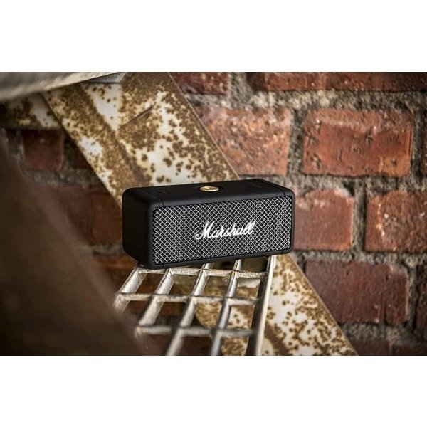 Marshall Emberton II - Altavoz Bluetooth portátil - Negro y latón - Imagen 2