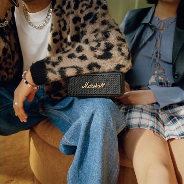 Marshall Emberton II - Altavoz Bluetooth portátil - Negro y latón - Imagen 12