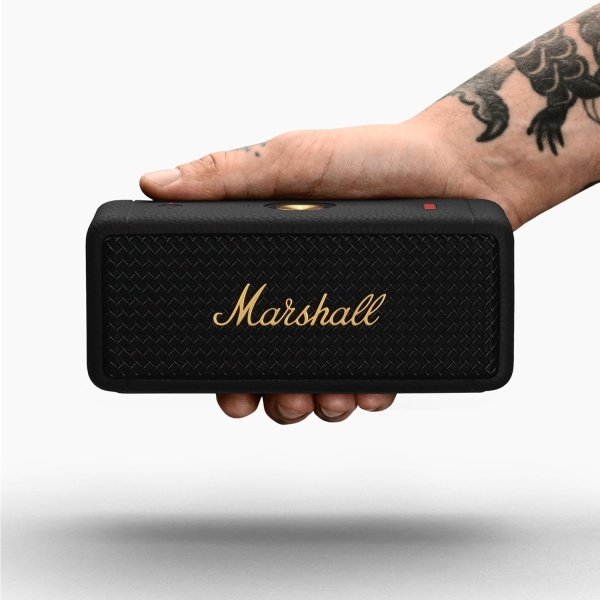 Marshall Emberton II - Altavoz Bluetooth portátil - Negro y latón - Imagen 14