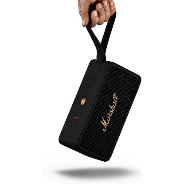Marshall Altavoz Bluetooth portátil Middleton, negro y latón - Imagen 6