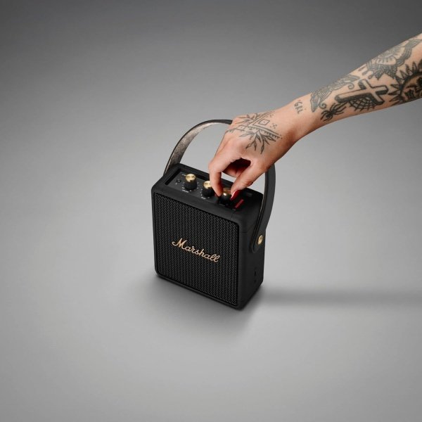 Marshall Stockwell II - Altavoz Bluetooth portátil, negro y latón - Image 9
