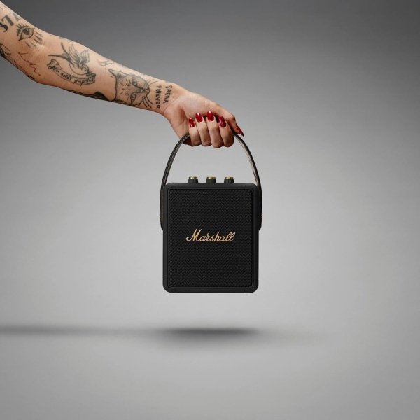 Marshall Stockwell II - Altavoz Bluetooth portátil, negro y latón - Image 11