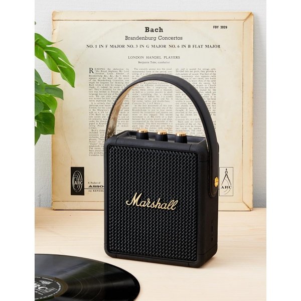 Marshall Stockwell II - Altavoz Bluetooth portátil, negro y latón - Image 14