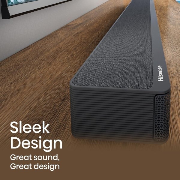 Hisense Barra de sonido AX5125H 5.1.2Ch con subwoofer inalámbrico, 500W, Dolby Atmos, Bluetooth 5.3, EzPlay, paso HDMI 4K a través de, listo para TV Roku, DTS:X, HDMI/AUX/ARC/óptico/USB, 7 modos de - Imagen 12