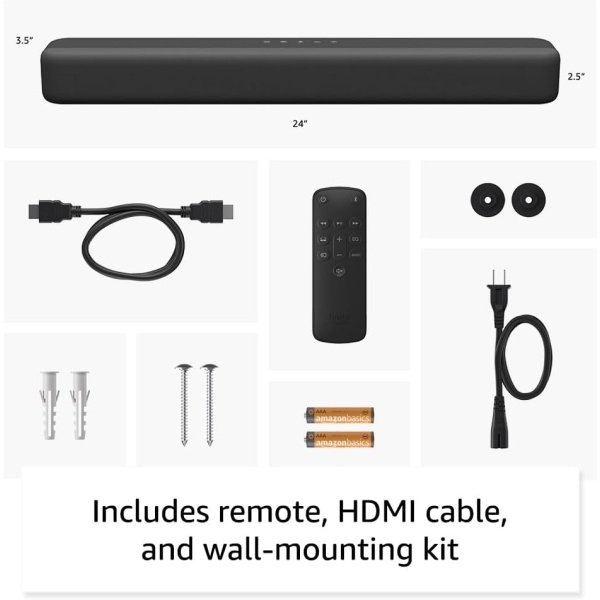 La barra de sonido Amazon Fire TV, parlante 2.0 con DTS Virtual:X, Dolby Audio y conectividad Bluetooth - Image 7