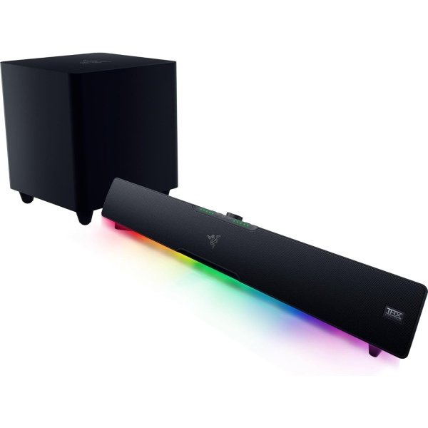 Razer Leviathan V2 X Altavoz de barra de sonido - Bluetooth, USB-C, Chroma RGB - Negro - Imagen 8