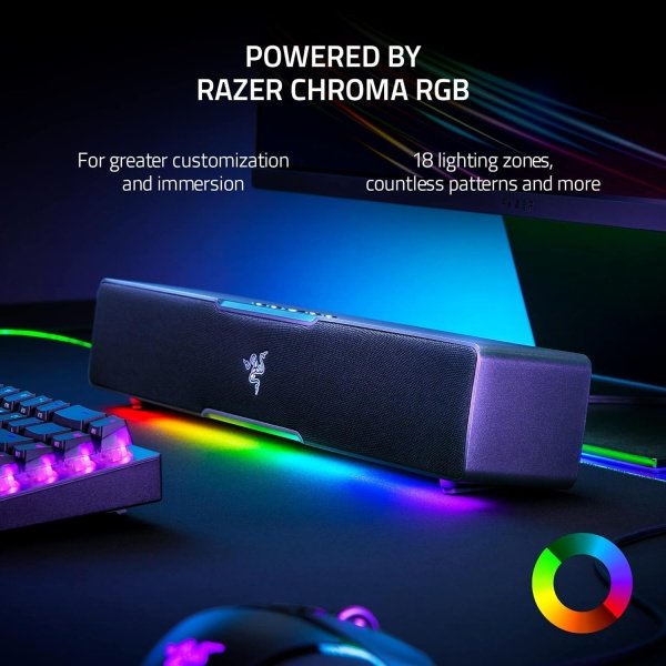 Razer Leviathan V2 X Altavoz de barra de sonido - Bluetooth, USB-C, Chroma RGB - Negro - Imagen 23
