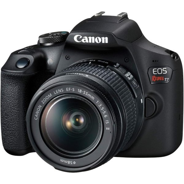 Canon EOS Rebel T7 Cámara DSLR con lente de 18-55mm | Wi-Fi integrado | Sensor CMOS de 24.1 MP | Procesador de imagen DIGIC 4+ y videos Full HD - Imagen 2