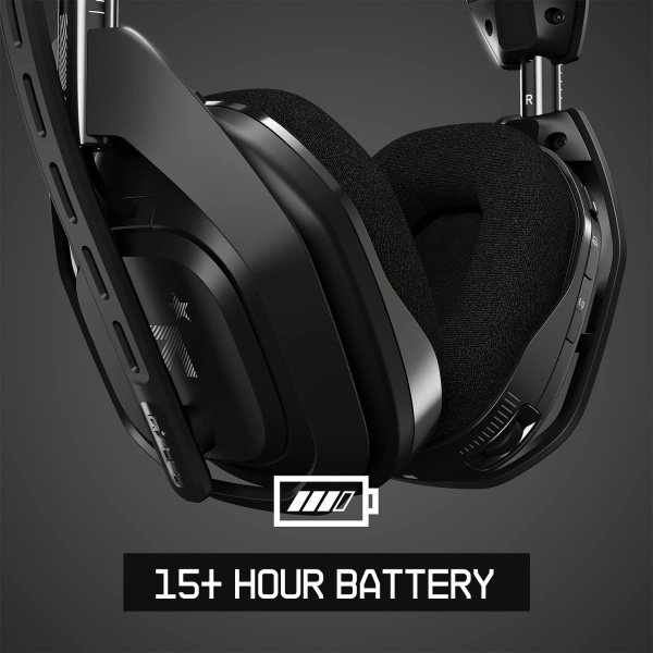 ASTRO Gaming A50 Wireless Headset + Base Station Gen 4 - Compatible With PS5, PS4, PC, Mac - Black/Silver - Image 7