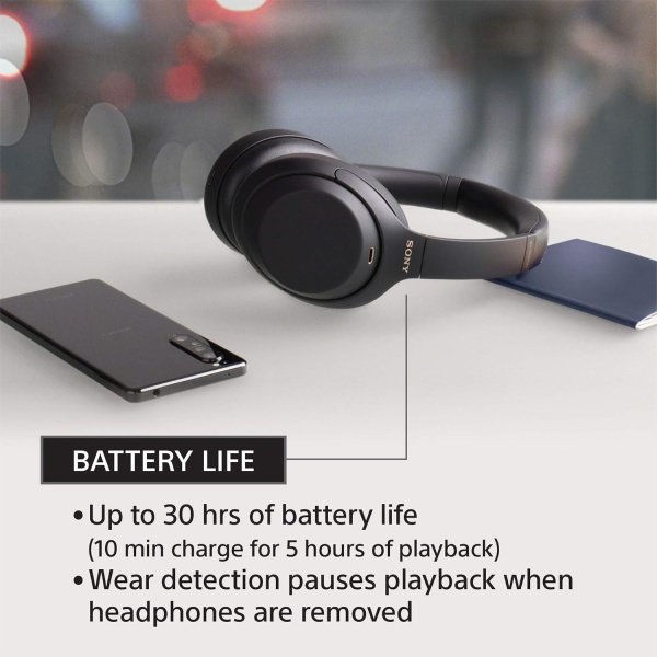 Sony WH-1000XM4 Auriculares inalámbricos premium con cancelación de ruido con micrófono para llamadas telefónicas y control - Image 6