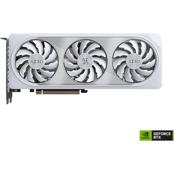 GIGABYTE Tarjeta gráfica GeForce RTX 4060 AERO OC 8G, 3 ventiladores WINDFORCE, 8 GB 128 bits GDDR6, tarjeta de video - Imagen 4