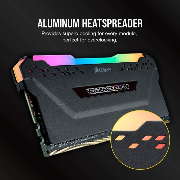 Corsair VENGEANCE RGB PRO DDR4 32 GB (2 x 16 GB) 3600 MHz CL18 Intel XMP 2.0 iCUE Memoria de computadora compatible - Negro - Image 5