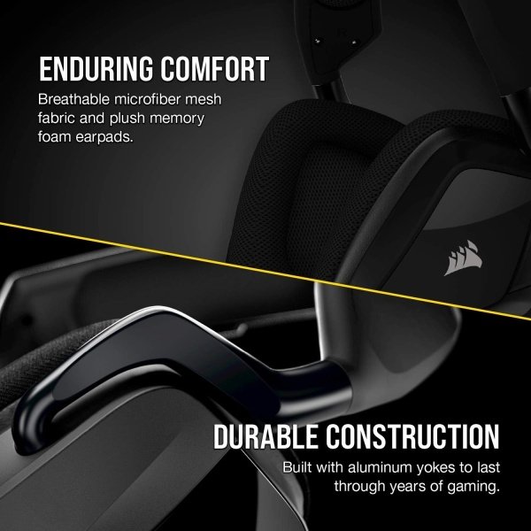 Corsair VOID RGB ELITE Wireless - Auriculares para juegos, sonido envolvente 7.1, certificado Discord, iCUE compatible con PC, - Image 38