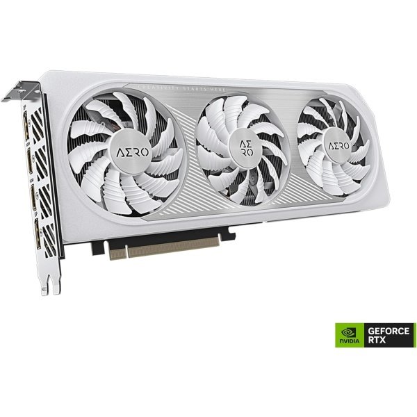 GIGABYTE Tarjeta gráfica GeForce RTX 4060 AERO OC 8G, 3 ventiladores WINDFORCE, 8 GB 128 bits GDDR6, tarjeta de video - Imagen 2