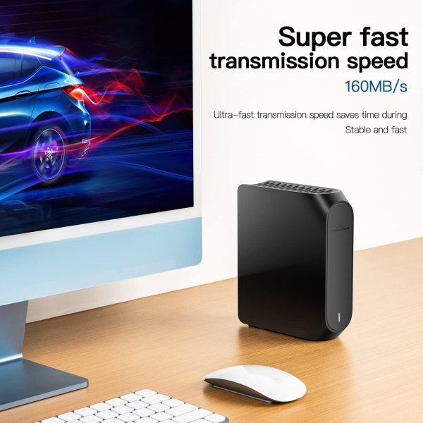 UnionSine 10TB 3.5" Disco duro externo USB3.2Gen2 Tipo-C HDD Almacenamiento compatible para PC, escritorio, portátil, TV - Image 5