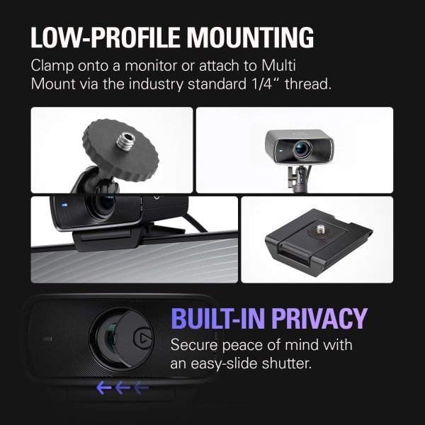 Elgato Facecam MK.2 - Cámara web Full HD premium para transmisión, juegos, videollamadas, grabación, habilitado para HDR, - Imagen 7